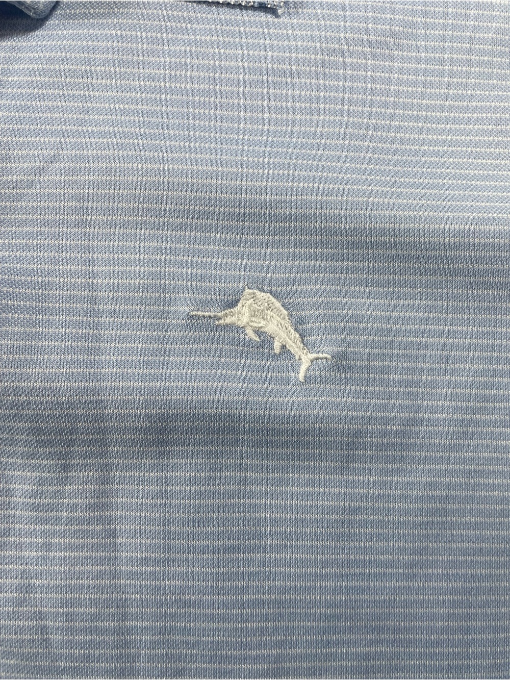 Tommy Bahama Light Blue Men's Polo Shirt - Picture 2 of 10